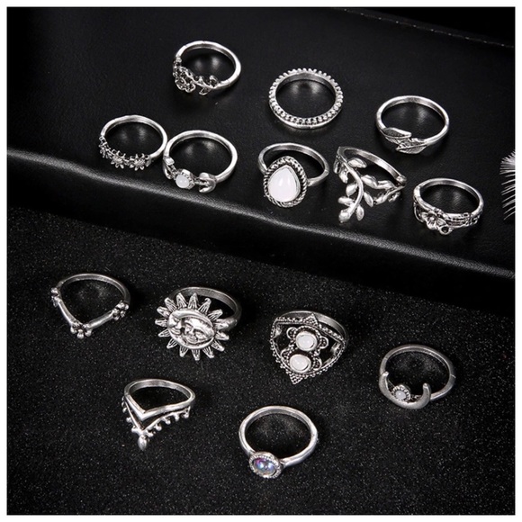 🆕 Boho Multi Size Bundle Of Rings D33 - Picture 4 of 4